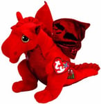 TY/Beanie Boos 6" 'Y DDRAIG GOCH' WELSH DRAGON , Perfect Plush!