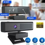 1080P USB Webcam Computer Camera with HiFi Speaker Microphone Computer1036