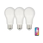 Kozii - Pack de 3 Ampoules led connectées A60, culot E27, rvb cct - KPACK3EE806GRVBCCT