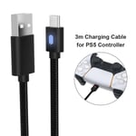 Cordon D'alimentation Usb Type-C Pour Chargeur De Jeu Sony Playstation 5/Switch Pro, Accessoires De Joystick, 3m