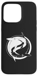 Coque pour iPhone 15 Pro Max Requin blanc Yin Yang