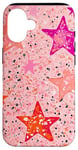 Coque pour iPhone 16 Coque de téléphone motif léopard rose layette