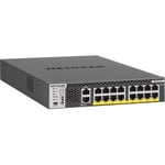 NETGR XSM4316PB MANAGED SWITCH 16 PORT POE+ STACKABLE LAYER 3 WITH 8x10GBASE-T/MULTIGIG 600W PSU PROSAFE LIFETIME WAR