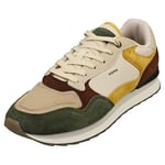 HOFF Torino Mens Beige Green Fashion Trainers - 7 UK