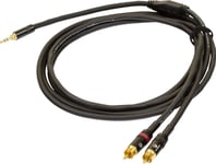 Proel 3,5 Mm Stereokabel - 2 X Rca-Kabel, 1,5 M, Musta