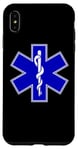 Coque pour iPhone XS Max Star of Life Canne à pêche d'asclépius EMT PARAMEDIC MEDIC