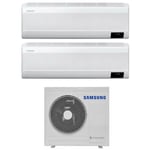 Samsung - dual split inverter air conditioner series windfree avant 12+18 with aj068txj3kg r-32 wi-fi integrated12000+18000 - new