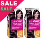 L'Oreal Casting Creme Gloss 300 Dark Brown Hair Color 2-Pack