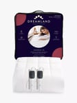 Dreamland 168 Organic Cotton Heated Electric Mattress Protector, White