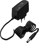 12V strømforsyningsenhed med 5.5mm x 2.5mm DC-stik, 7.2W, 0.6A