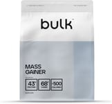 Bulk Mass Gainer, Protein Shake for Weight Gain, Vanilla, 1 kg, Packaging May