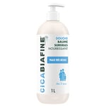 Cicabiafine - Baume Douche Surgras Nourrissant (flacon-pompe de 1 L) – Gel douche surgras pour peaux très sèches – Soin de la peau hydratant et haute tolérance dès 3 ans