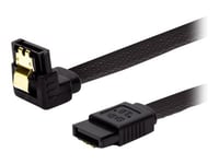 Savio Gak-04 - Sata-Kabel - Serial Ata 150/300/600 - Sata (Hane) Spärrad Till Sata (Hane) Vinklad - 30 Cm - Svart