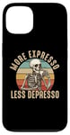 Coque pour iPhone 13 Plus d'expresso Moins de Depresso Funny Coffee Expresso Lover