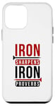 Coque pour iPhone 12 mini Le fer aiguise le fer Proverbes Salomon 27 verset 17 Bible