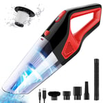 NWOUIIAY Handheld Vacuum Cordless 9500PA Strong Suction 2200mAh 120W Rechargeable Handheld Hoover Portable Car Vacuum Cleaner Cordless Powerful Wet Dry Car Hoover Vax, Upgraded Wireless Version