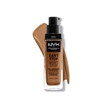 NYX Professional Makeup Fond de Teint Liquide Couvrant Tenue 24h Can't Stop Won't Stop Liquid Foundation, Waterproof, Fini Mat, Formule Vegan, Teinte : Honey (15.8)