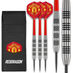 FOCO Jeu de fléchettes en tungstène sous licence officielle Manchester United FC avec Red Dragon 24 g