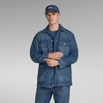 G Star Raw Mens G-Star RAW Chore Jacket - Navy Cotton - Size X-Small