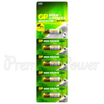 5 x GP 27A Alkaline Super batteries 12V MN27 A27 GP27A E27A EL812 L828 Alarms