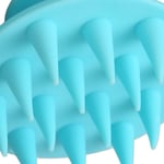 2pcs Blue Hair Shampoo Brush Head Scrubber Soft Silicone Wet Dry Scalp BGS UK