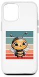 Coque pour iPhone 12/12 Pro Antennes de casque de dessin animé mignon Bumblebee ailes