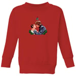 Star Wars Mistletoe Kiss Kids' Christmas Jumper - Red - 7-8 Years - Red