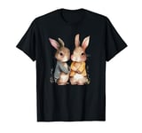 Funny farm animal women men kids rabbit couple T-Shirt