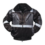 Norway - Veste de pilote combinée 4 en 1 Kirkenes taille m noir/gris 60 % coton / 40 % pes