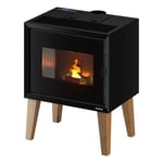 Freepoint - Poêle à granulés étanche Modo 9 Wood Bi-Flux 9 Noir - 9 kW