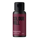 Colour Mill Aqua Blend Food Colouring Liquid Burgundy - Edible Food Paint for Royal Icing, Macarons, Meringue, Fondant, Jellies, Beverages and More - 20 ml