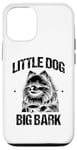 Coque pour iPhone 12/12 Pro Little Dog Big Bark Poméraniens Chien Poméranien