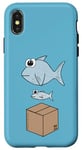 iPhone X/XS Big Fish Little Fish Cardboard Box, Dad Dancing Dancer Funny Case