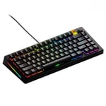 Glorious Gaming GMMK 3 HE: Clavier réactif, Effet Hall, taux de Polling 8K, switches MX et magnétiques (Hot Swap), Clavier 75%, Joints modulaires, Capuchons doubleshot PBT, américaine QWERTY - Noir