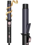 Rotating Hair Curler, ATOPSKINS Automatic Curling Iron 32mm, 360° Rotating Hair Curling Wand,9 Adjustable Temps urling Tongs Curling Iron,Two-Way Automatic Hair Curler, Double Voltage Fast Heating