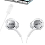 AKG Samsung Headset USB Type C For S.Galaxy A53 5G Headphones Earphones White