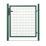 Portillon grillagé en acier galvanisé maille 100 x 50 L 1m20 x 1m50 Vert