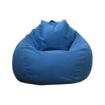Ny design extra stora bönsäckstolar Soffa Cover inomhus Lazy Lounger För Vuxna Barn Hotsale Hög kvalitet Blue 100 * 120cm