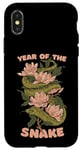 iPhone X/XS Celebrate Chinese New Year of the Snake 2025 Floral Flowers Case