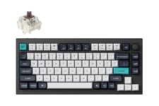 Keychron Q1 Max - tastatur - QMK/VIA, tilpasset mekanisk, fuldt samlet knap - carbon-sort Indgangsudstyr