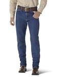 Wrangler Mens George Strait Cowboy Cut Original Fit Jeans, Heavyweight Stone Denim, 32W x 34L