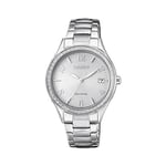 Citizen Womens Analogue Quartz Watch with Stainless Steel Strap EO1180-82A