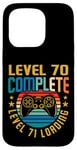 Coque pour iPhone 15 Pro Level 70 Complete Level 71 Gamer vidéo 70e anniversaire