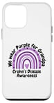 Coque pour iPhone 12 mini Sensibilisation à la maladie de Crohn We Wear Violet pour Papy Cute