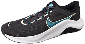 NIKE Men's Legend Essential 3 Sneaker, Anthracite Blue Lightning White Black, 6 UK