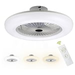 Ventilateur de lustre Ventilateur de plafond léger Lampe de ventilateur led réglable silencieuse pour chambre