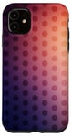 Coque pour iPhone 11 Violet à pois jaunes dégradés