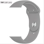 SQWK Strap For Apple Watch Band Silicone Pulseira Bracelet Watchband Apple Watch Iwatch Series 5 4 3 2 42mm or 44mm SM cool gray 16