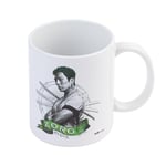 Grupo Erik One Piece Netflix - Roronoa Zoro Ceramic Mug | 35 cl / 350 ml / 11,8 oz - 3.74 x 3.15 inches / 9.5 x 8 cm | Coffee Mug | Tea Mug | Cool Gifts | One Piece Merch