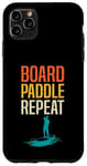 Coque pour iPhone 11 Pro Max Board Paddle Repeat Stand Up Paddleboard SUP